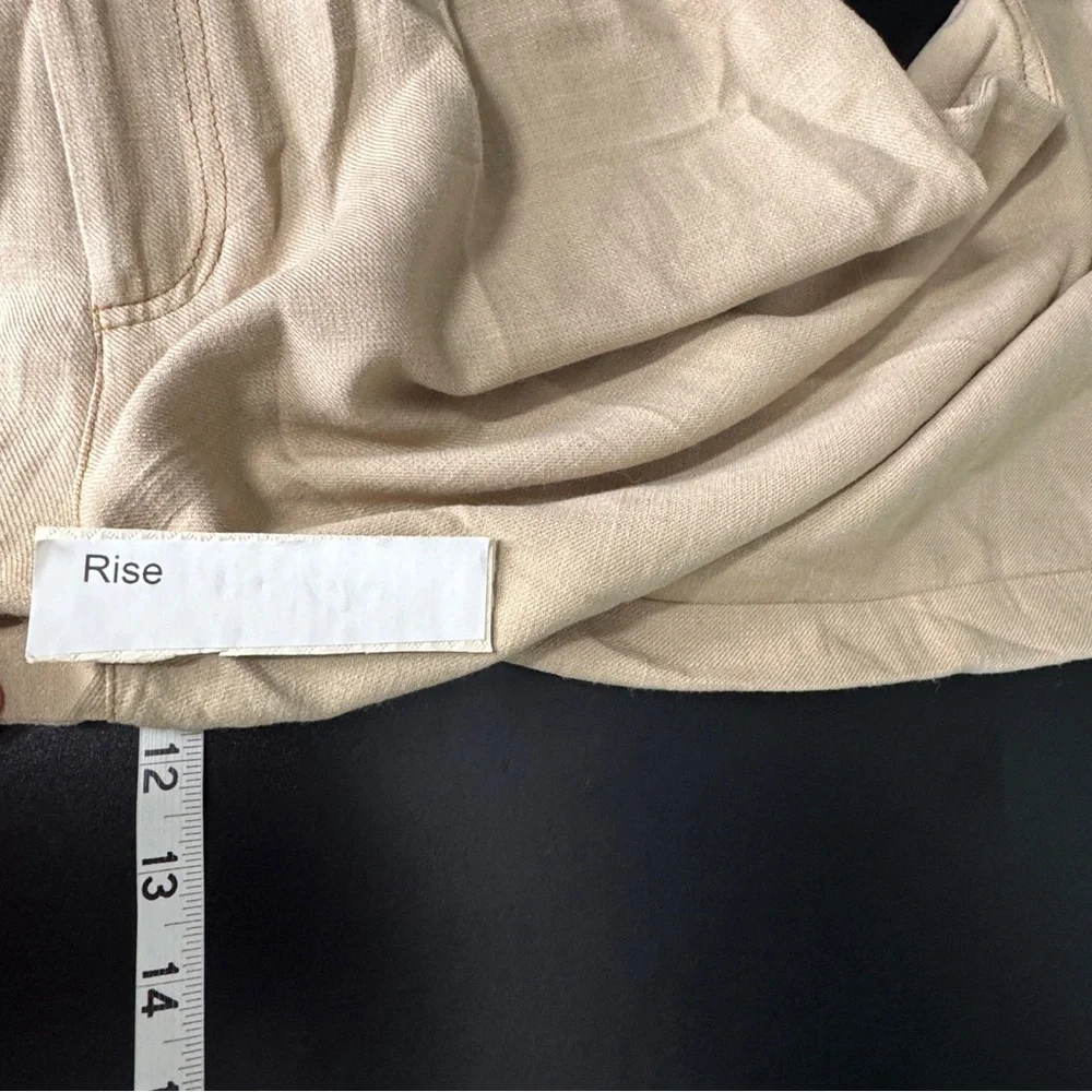 2 Pc Zara High waist wide leg linen pants Sz M Outfit Cotton On Linen Shirt